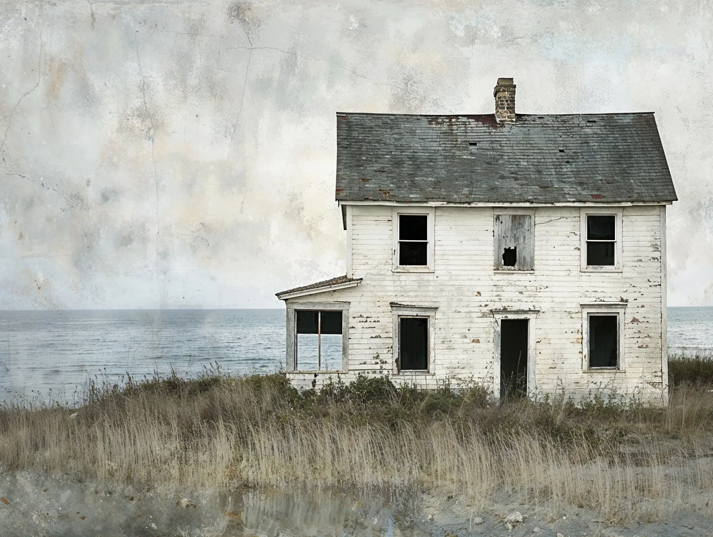 Abandoned House on Shore by Jamie Heiden