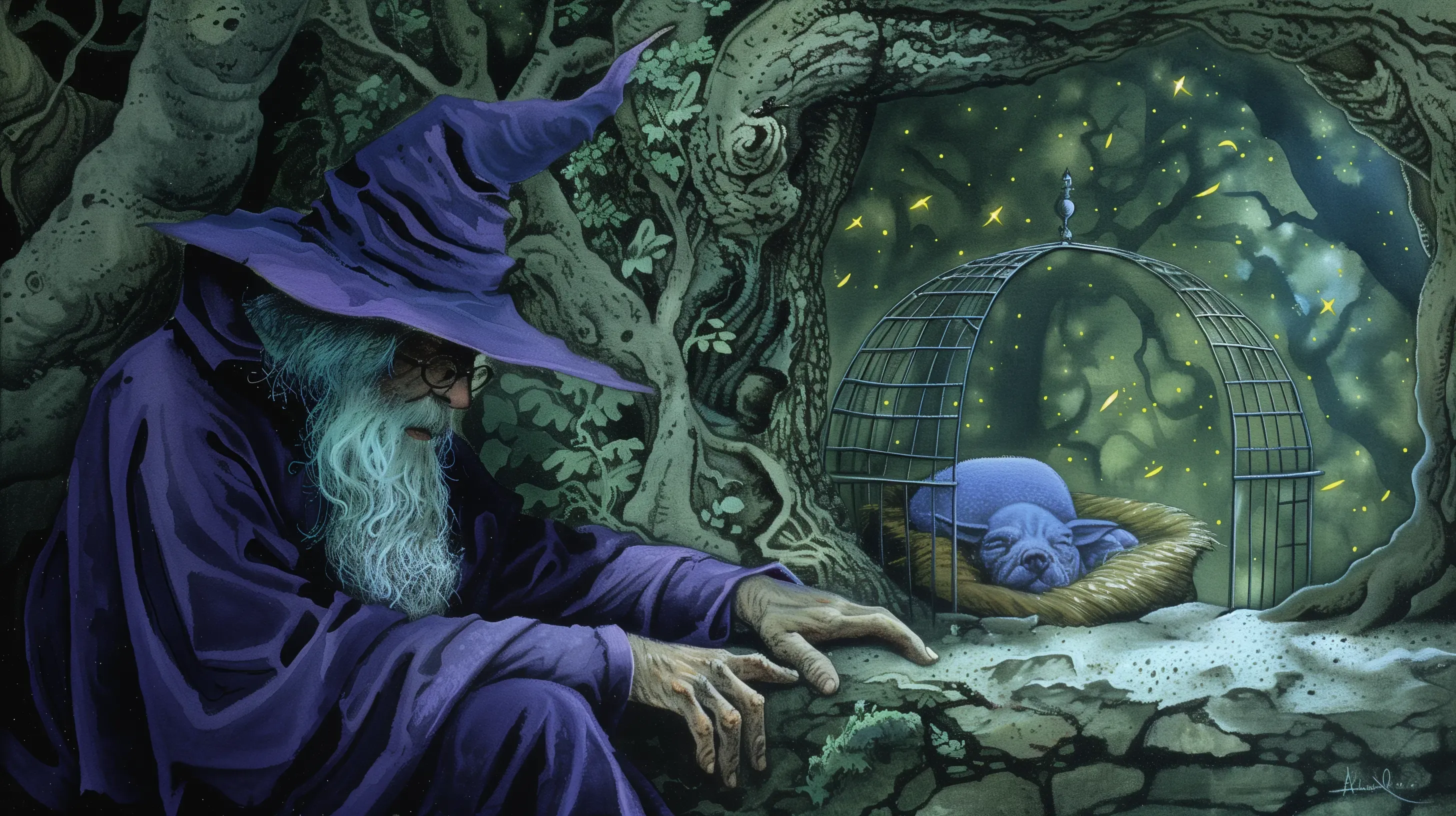 Evil Wizard with Purple Cloak