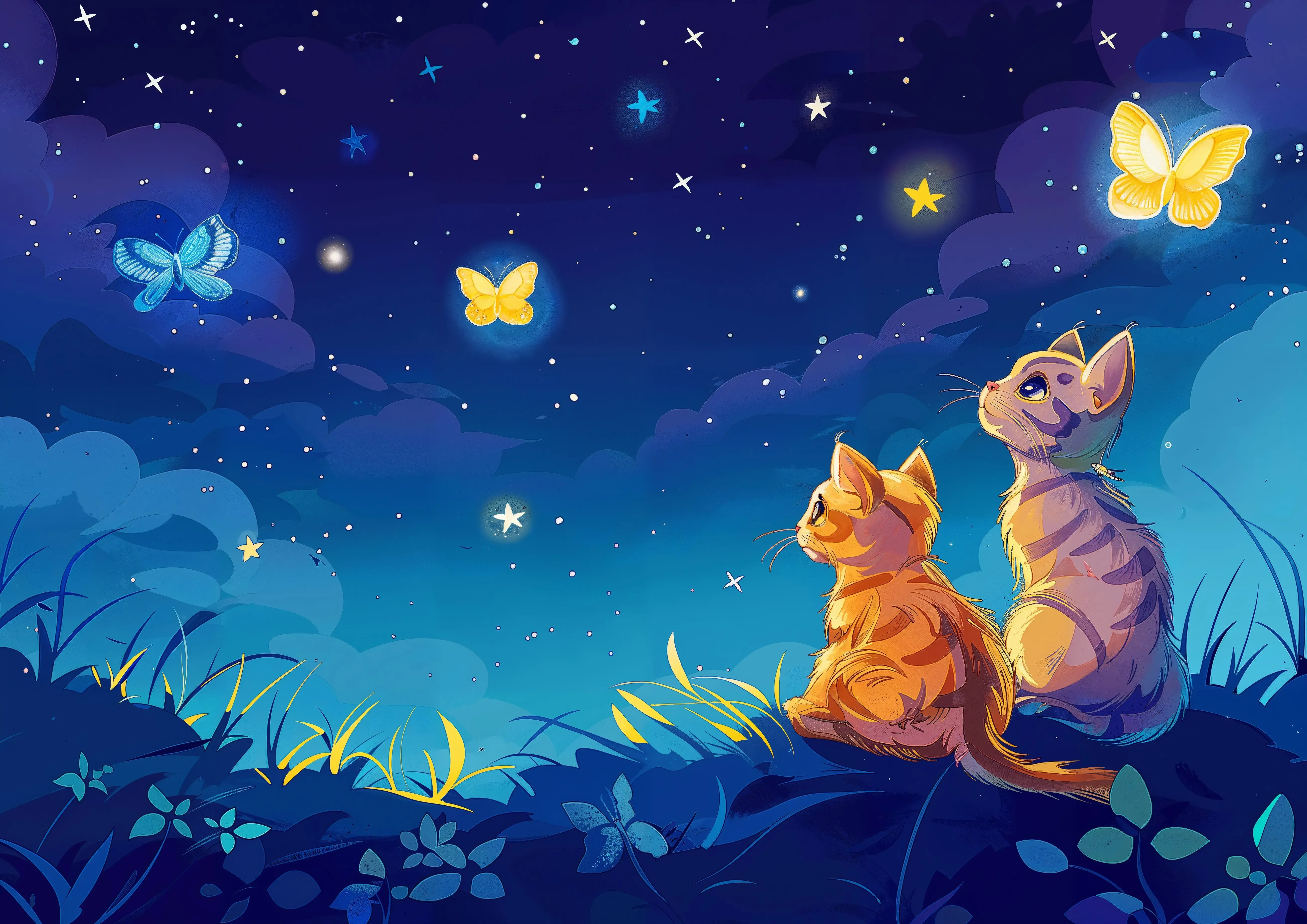 Night Sky Butterflies