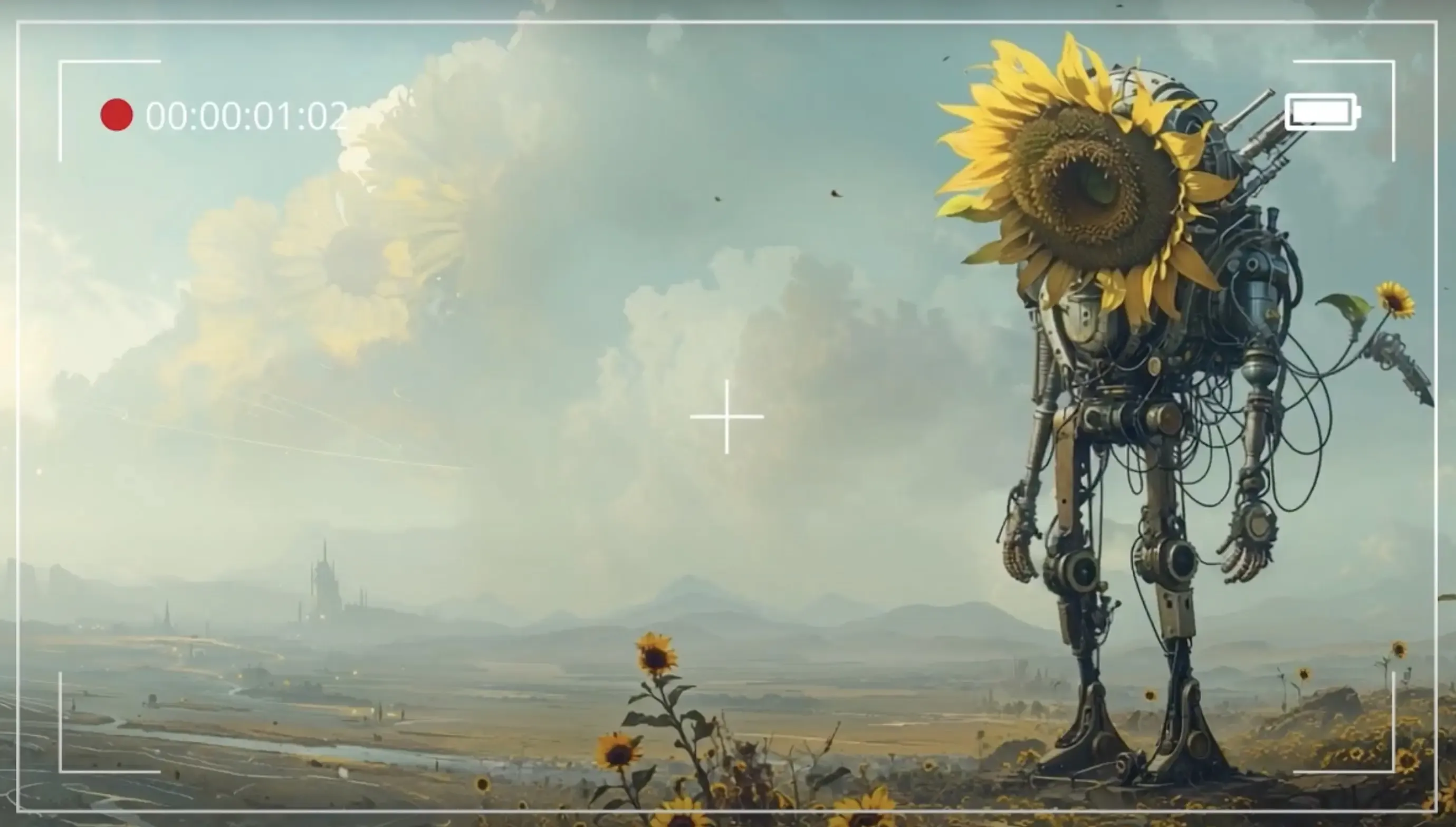 Outtakes with Mac the Sunflower Robot